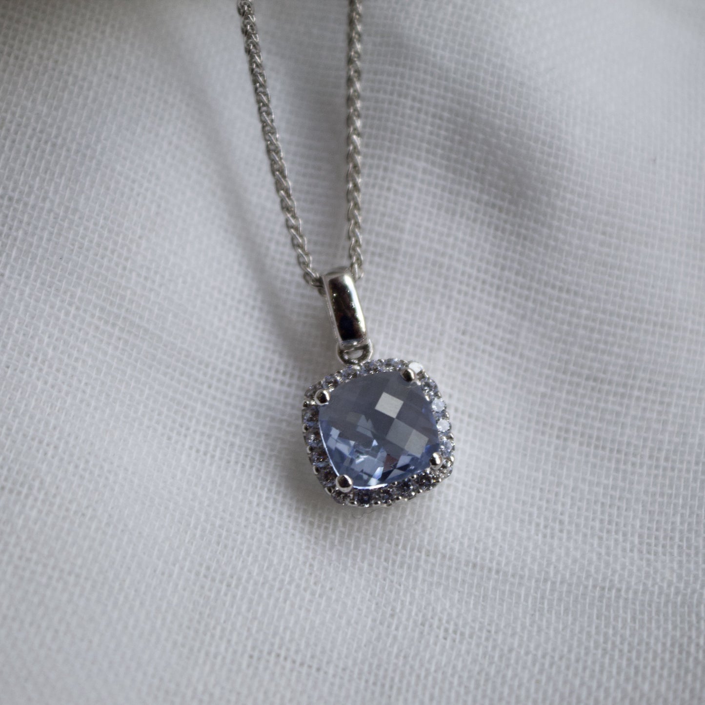 Blue Square Pendant