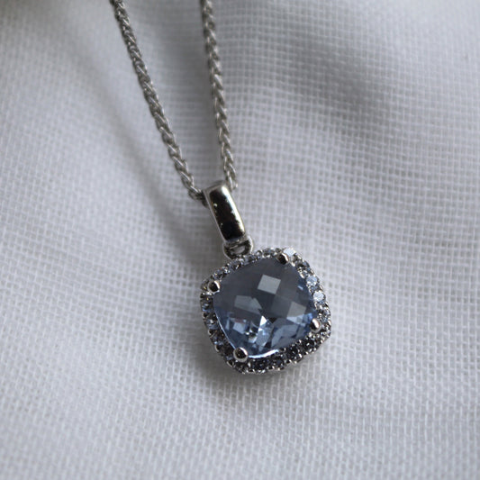 Blue Square Pendant