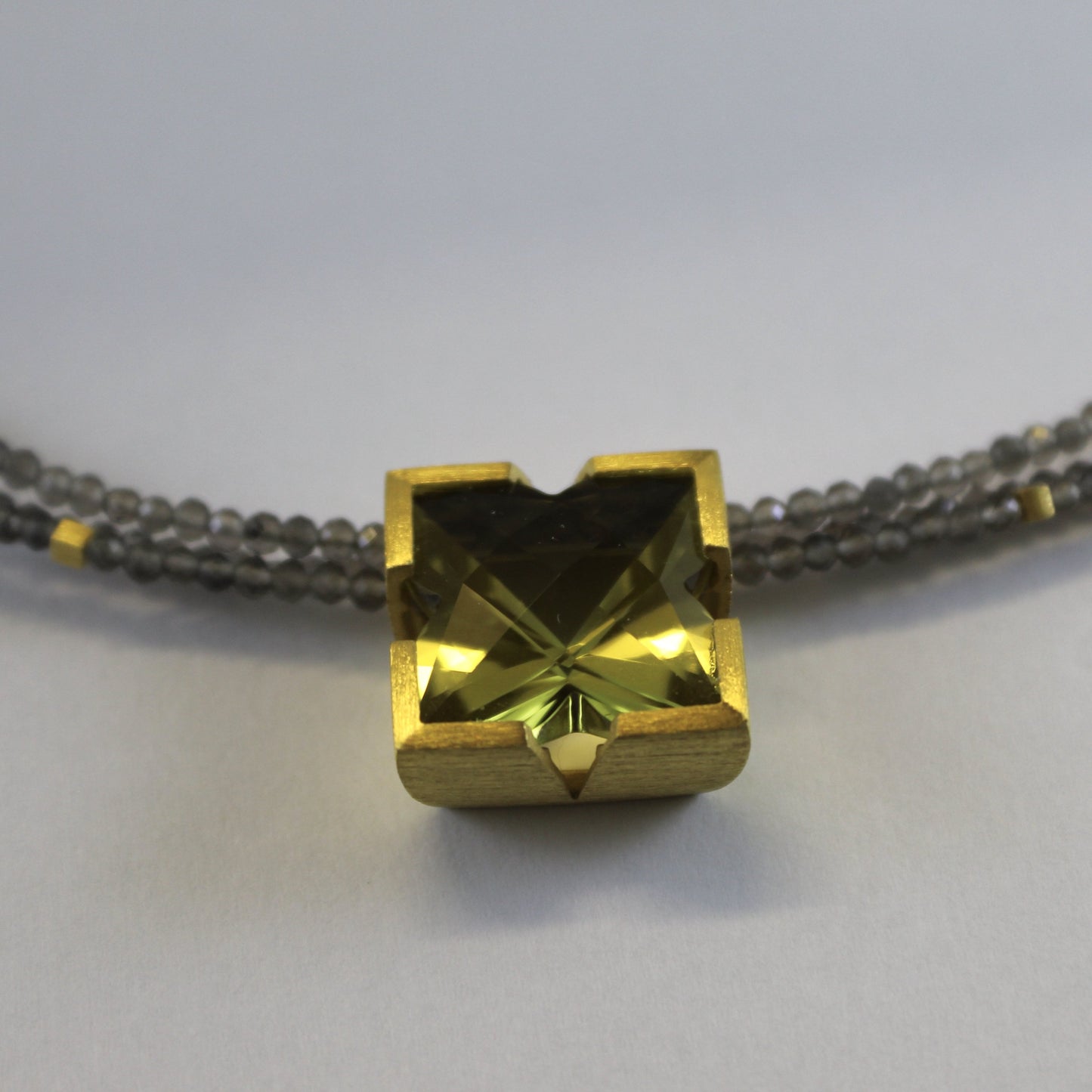 Lemon Quartz & Moonstone Necklace