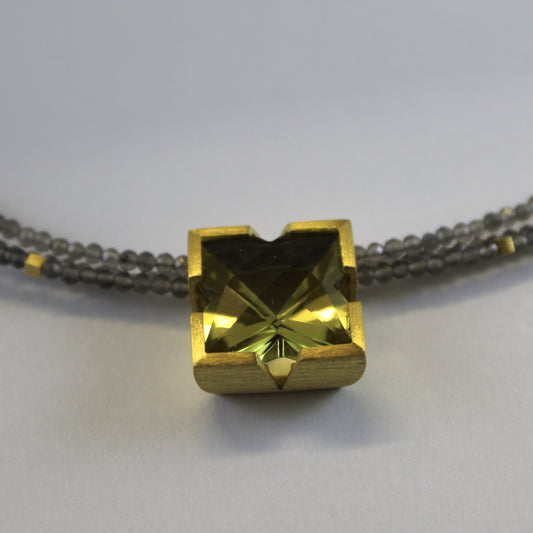 Lemon Quartz & Moonstone Necklace