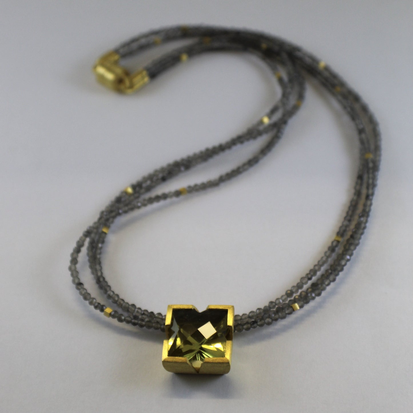 Lemon Quartz & Moonstone Necklace