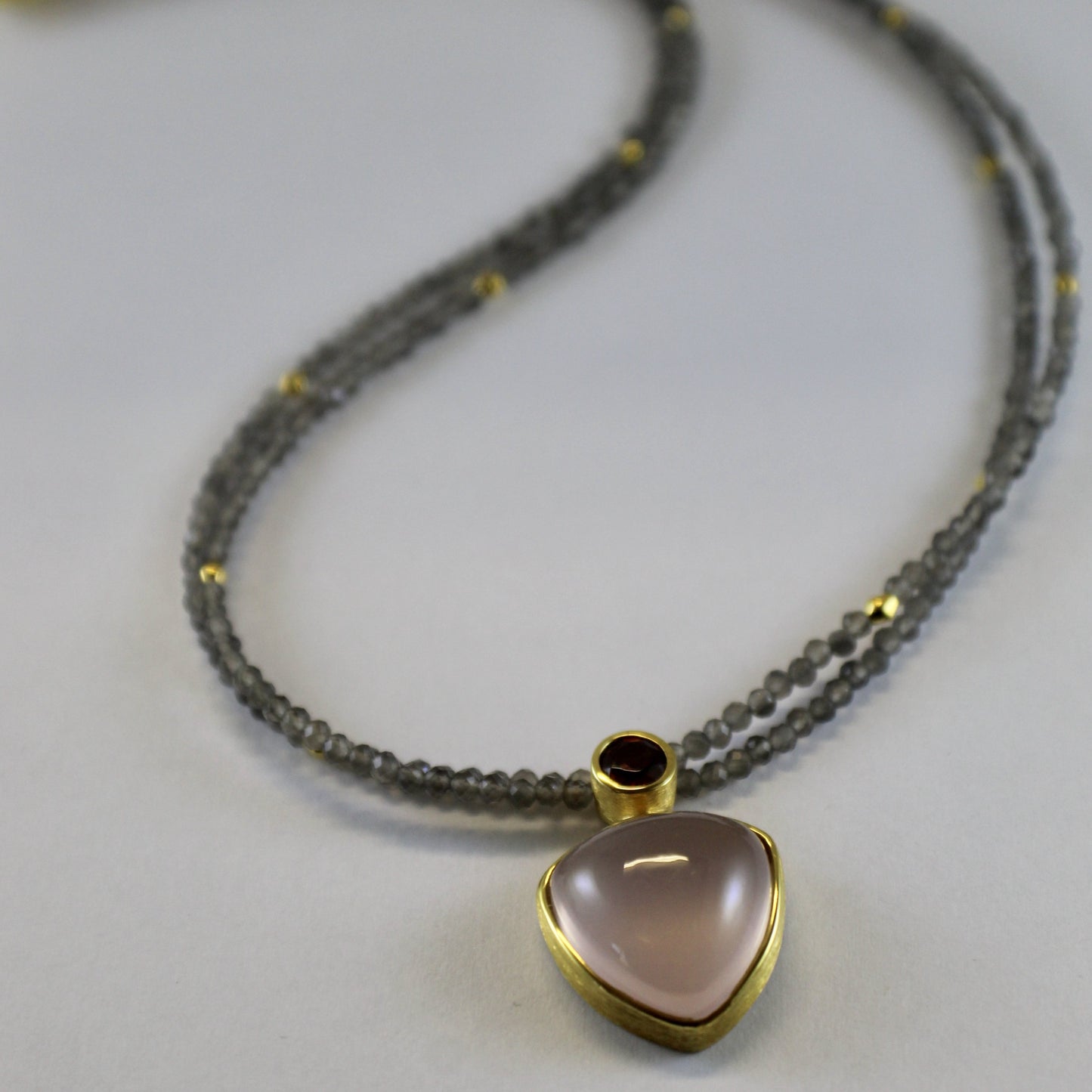 Rose Quartz & Garnet necklace