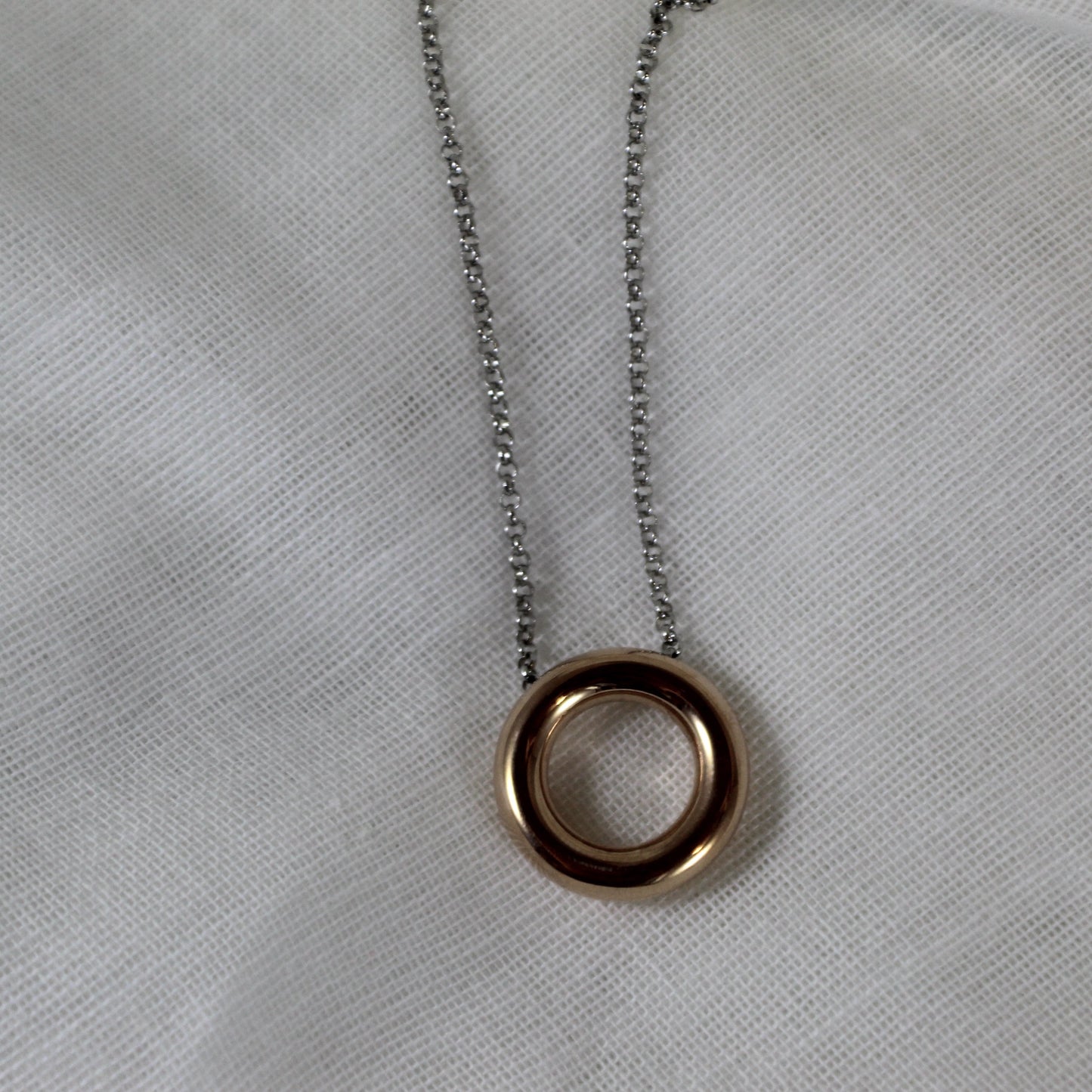 Rose Gold Hoop Pendant