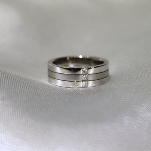 Three Layer Engagement Ring