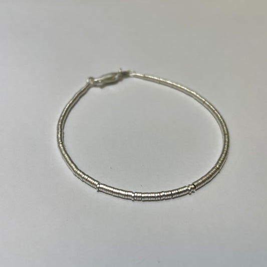 Silver Beaded Bracelet