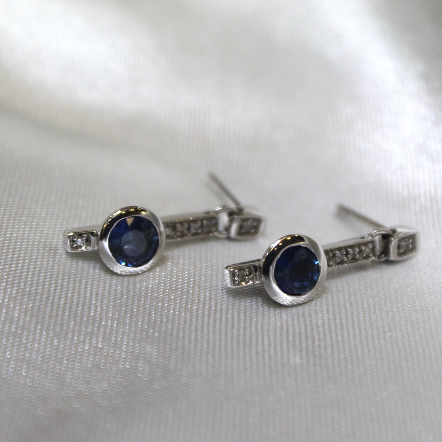 Sapphire Drop Earrings
