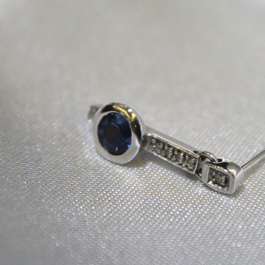 Sapphire Drop Earrings