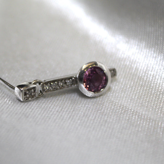 Pink Sapphire Drop Earrings