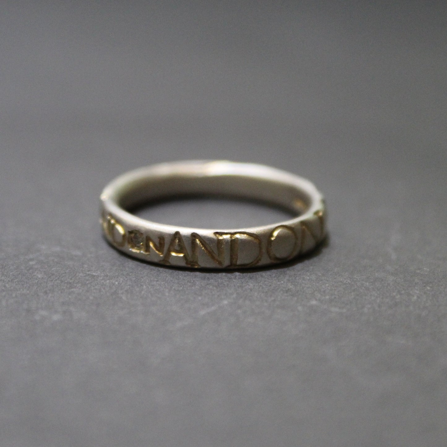 Narrow Diamond 'ON AND ON' Ring