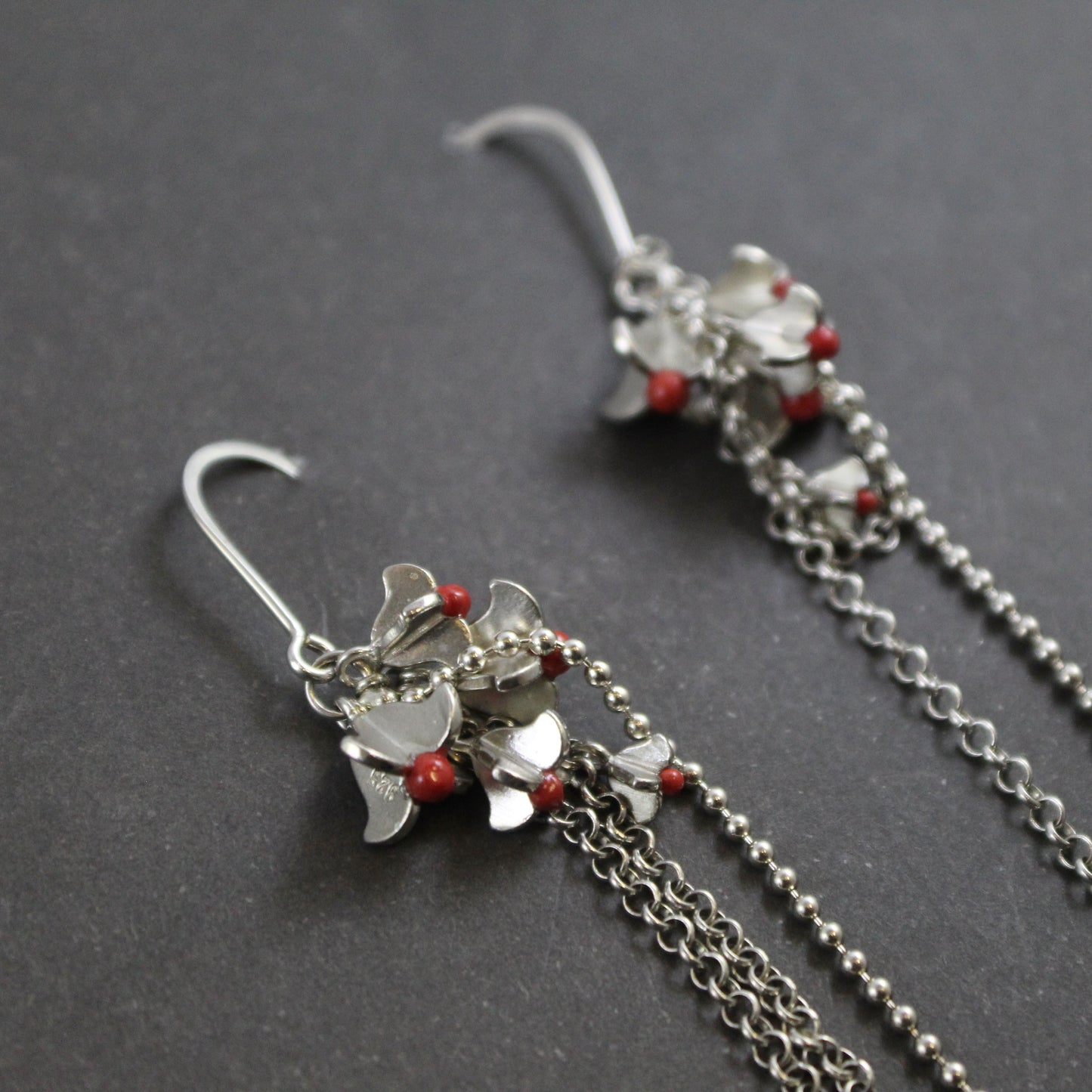 Coral Drop Earrings