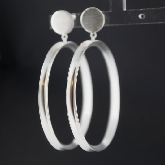 Silver Hoop Earrings