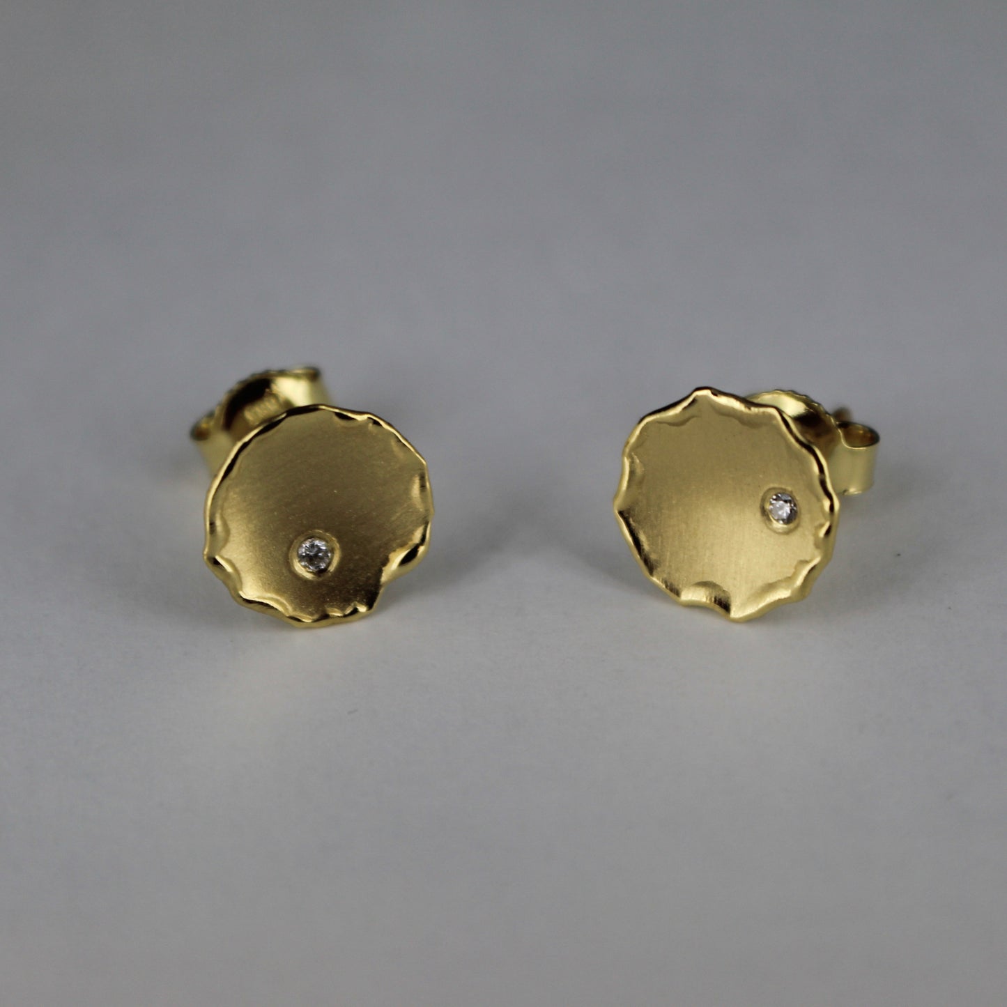 Gold Diamond Earrings