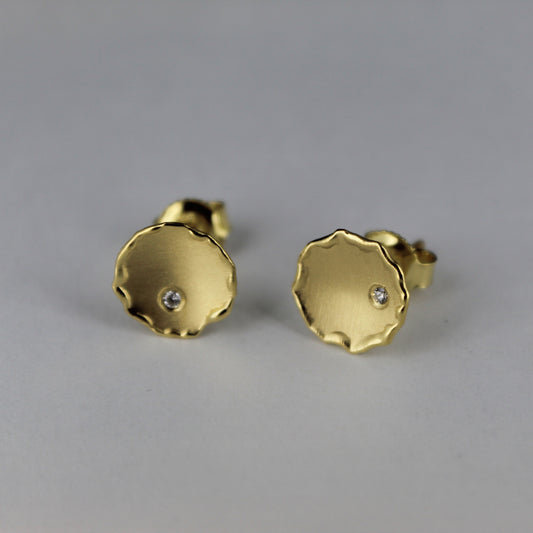 Gold Diamond Earrings