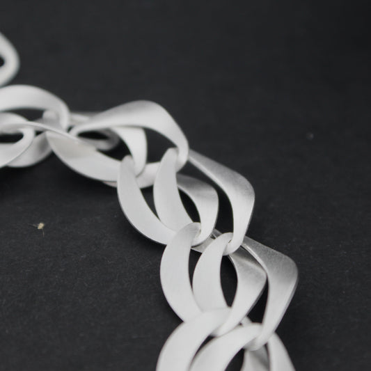 Silver Twine Twist Necklace