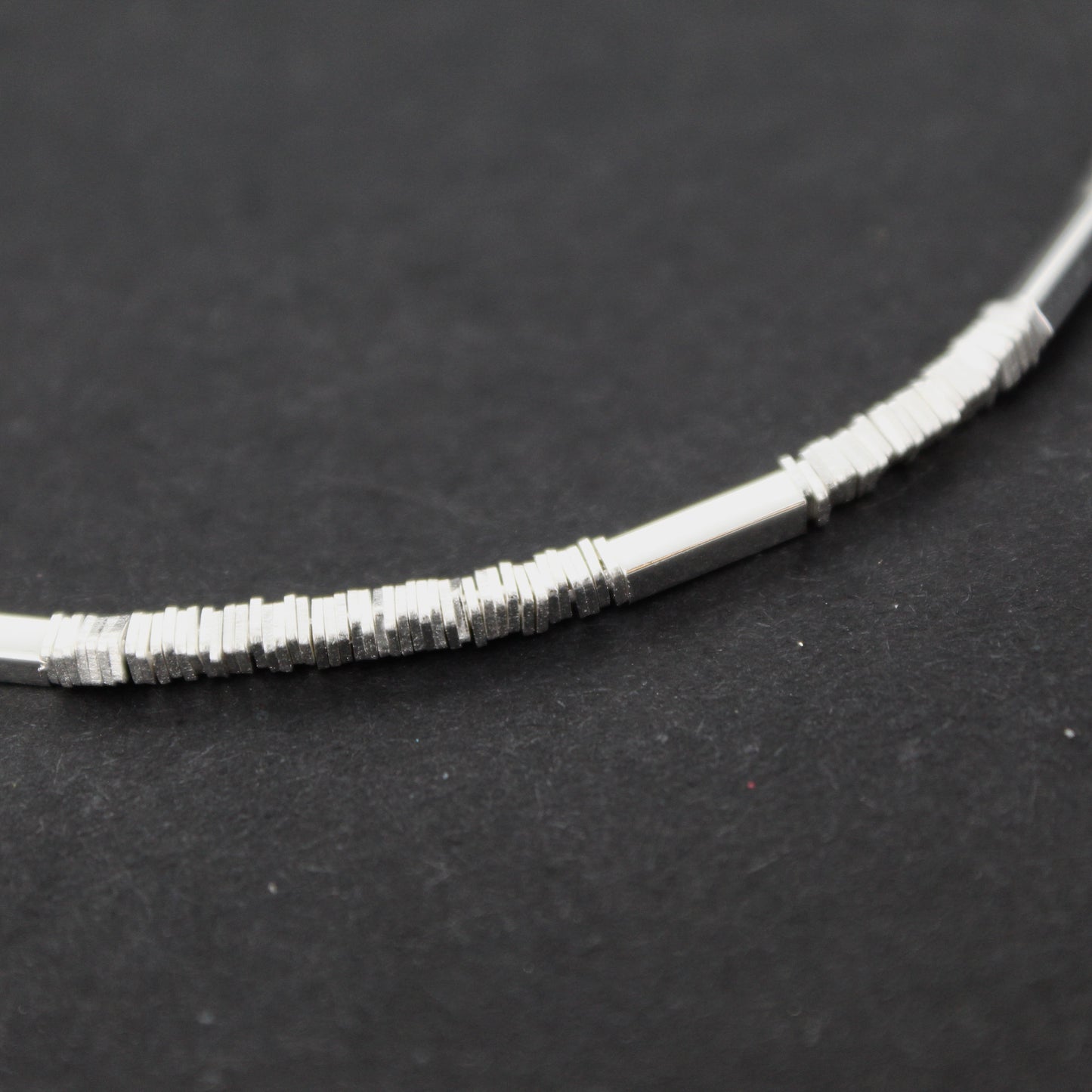 Silver Twist Square Necklace