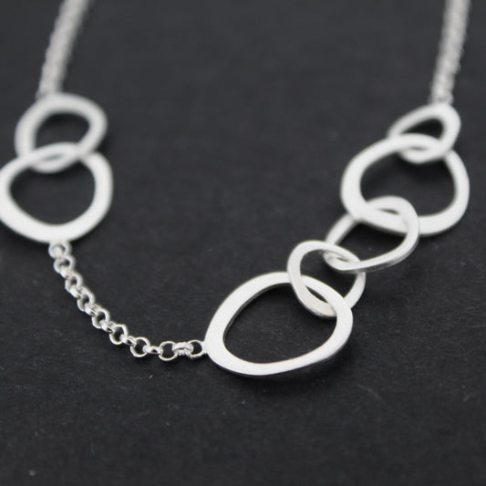 Silver Circles Necklace