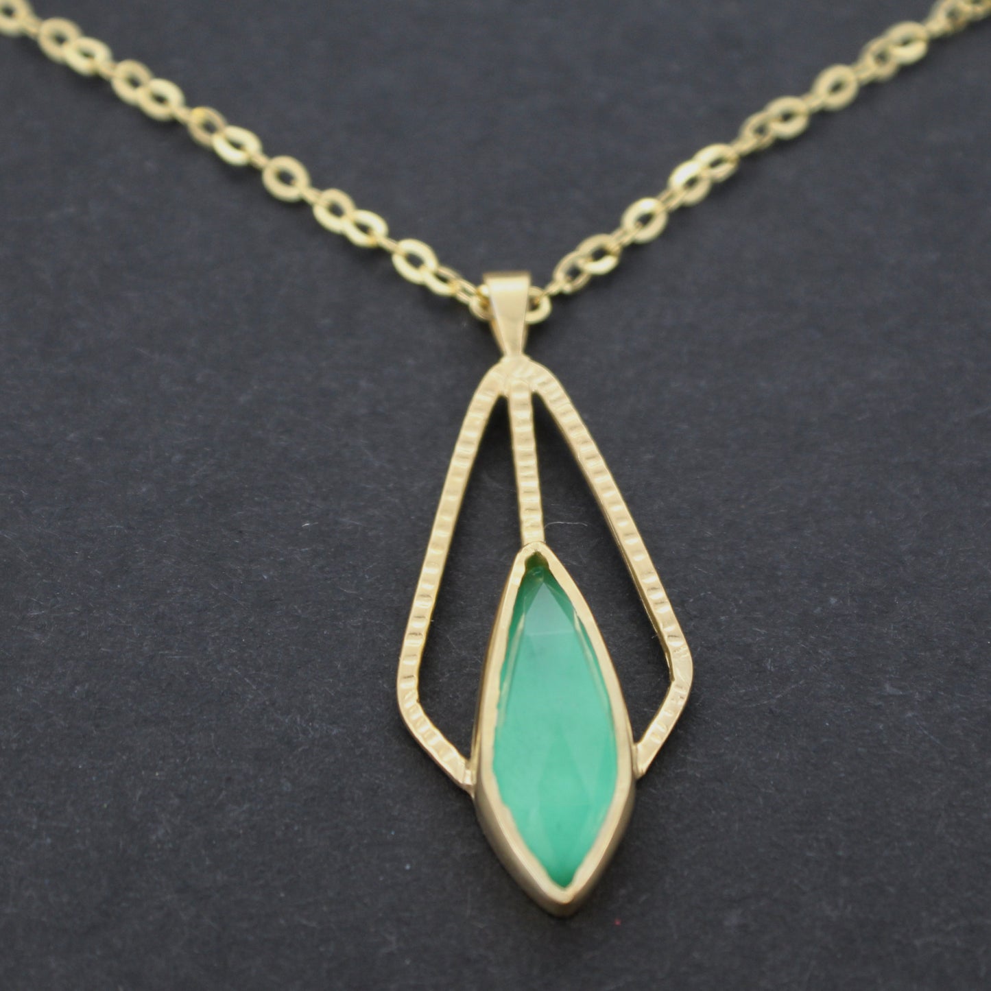 Green Agate Pendant