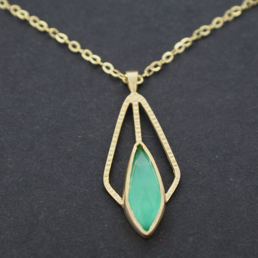 Green Agate Pendant