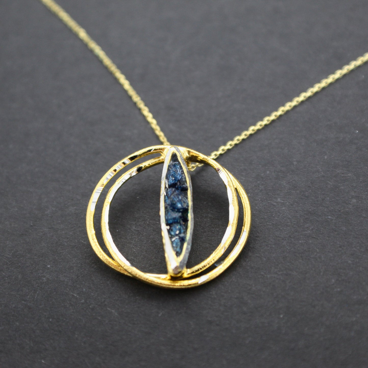 Blue Circle Pendant