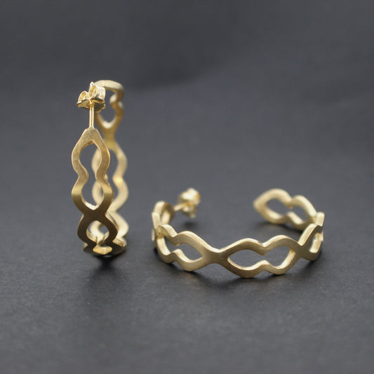 Wiggle Hoop Earrings