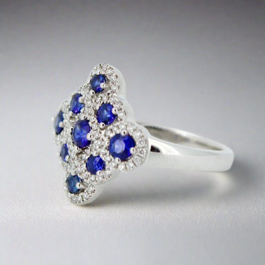 White Gold Sapphire Ring