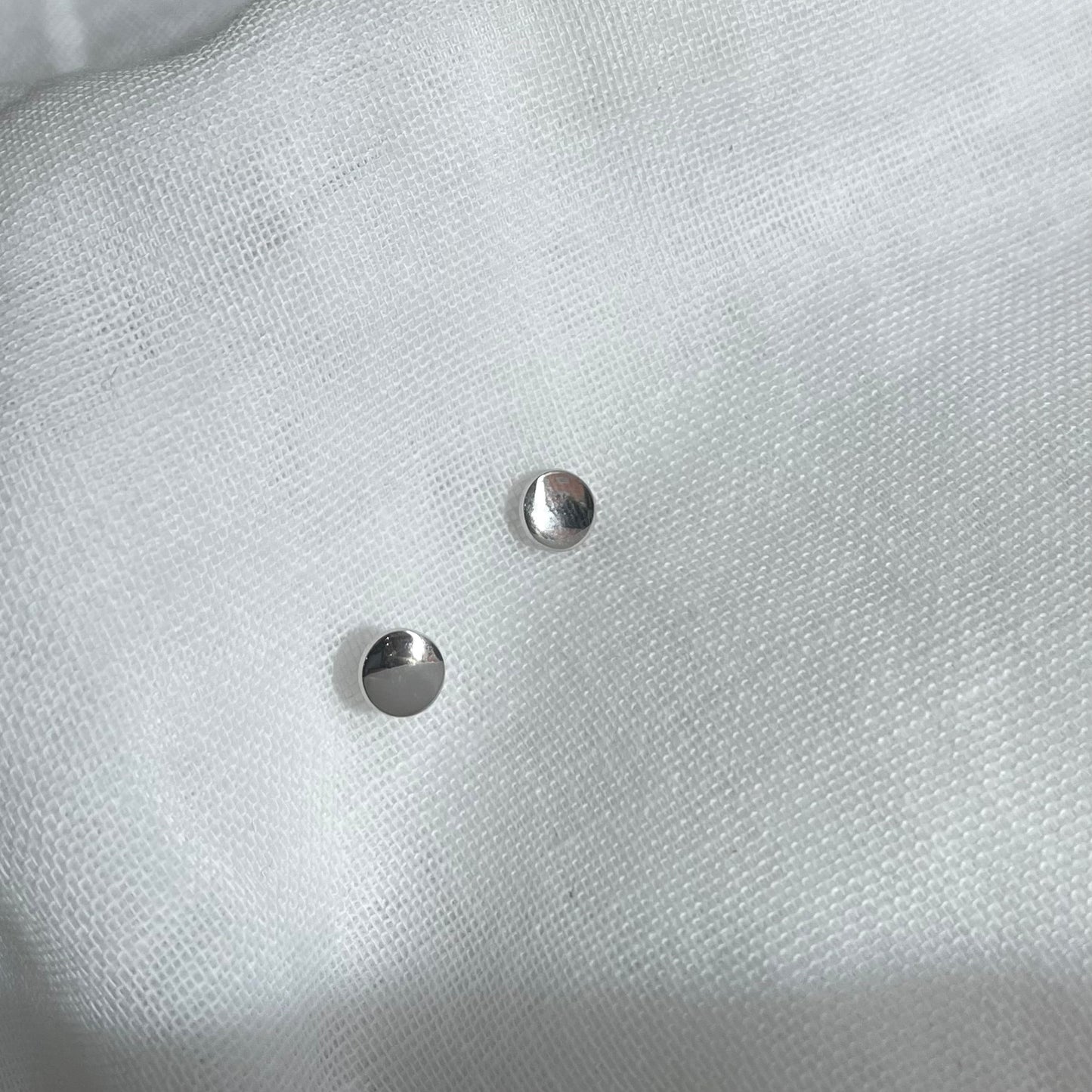 Disc Stud Earrings