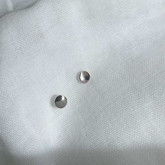 Disc Stud Earrings