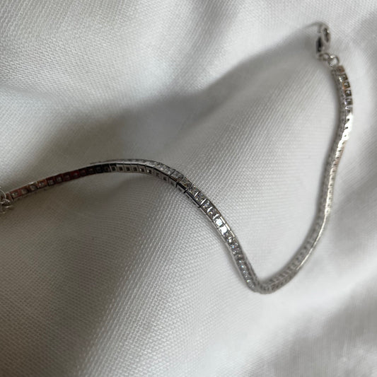 Channel Set Tennis Bracelet