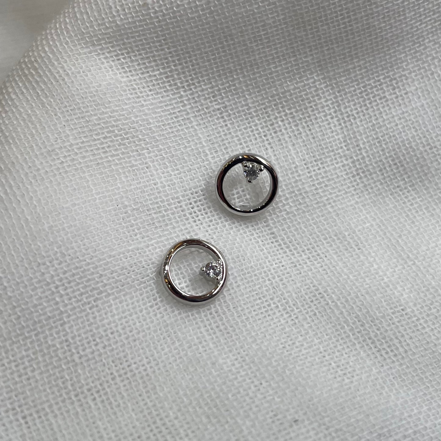 CZ Circle Stud