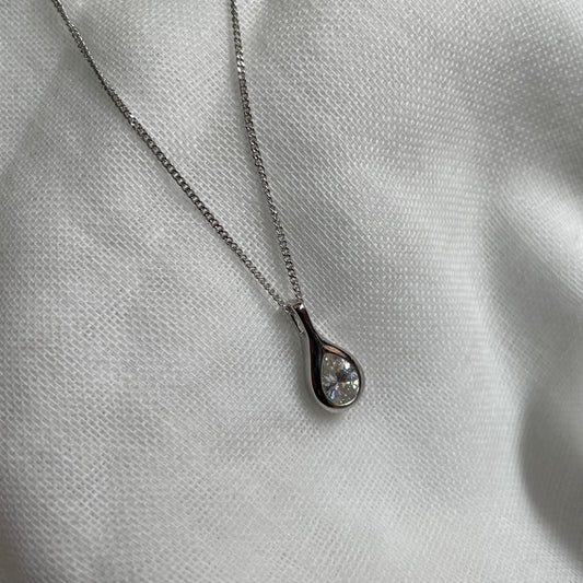 Tear Drop Pendant Necklace