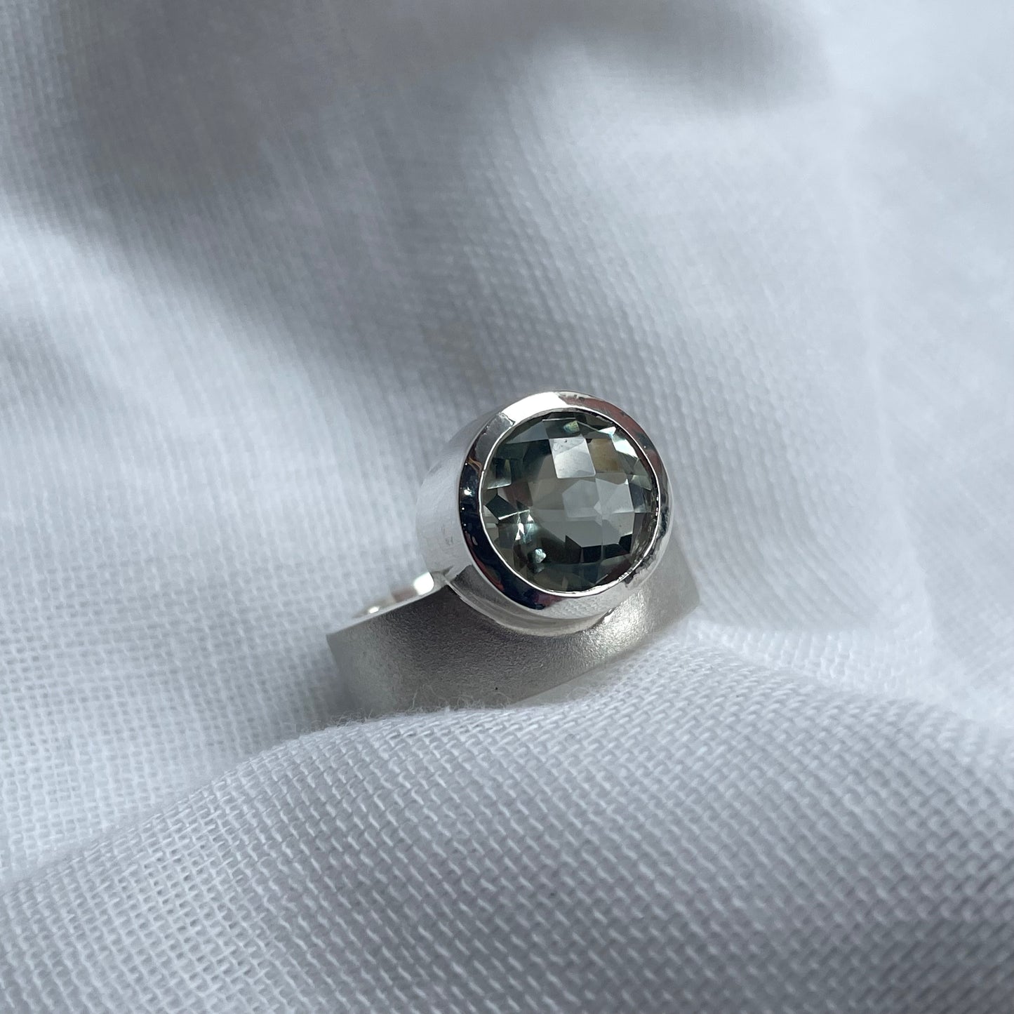 Mint Quartz Statement Ring