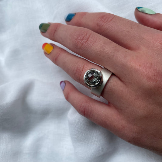 Mint Quartz Statement Ring