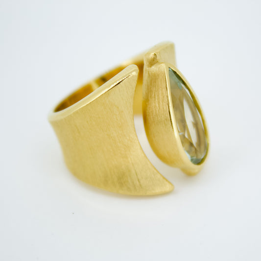 Green Amethyst Ring