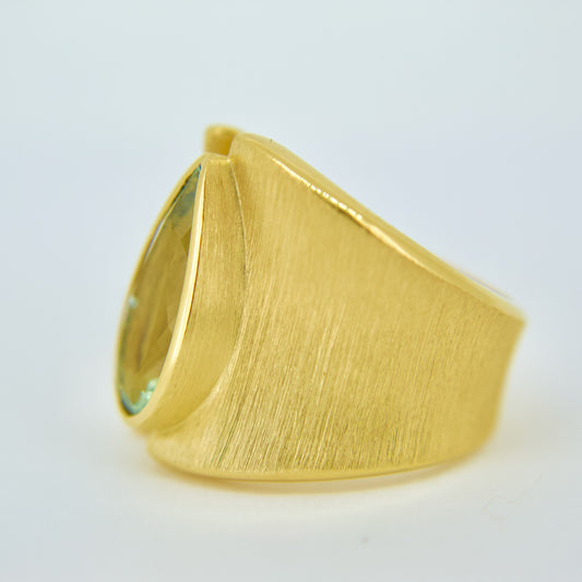 Green Amethyst Ring
