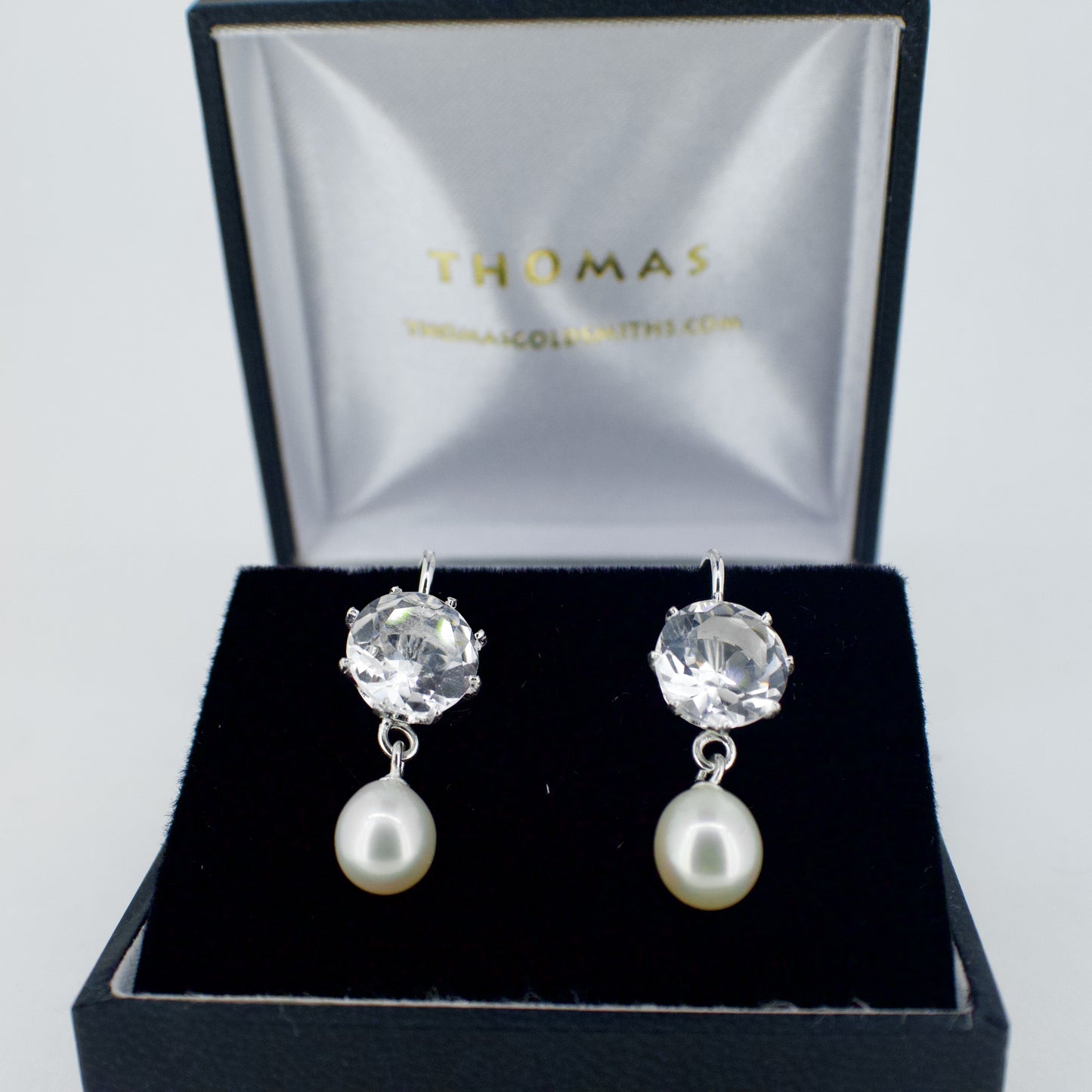 'Milady' Silver Drop Earrings