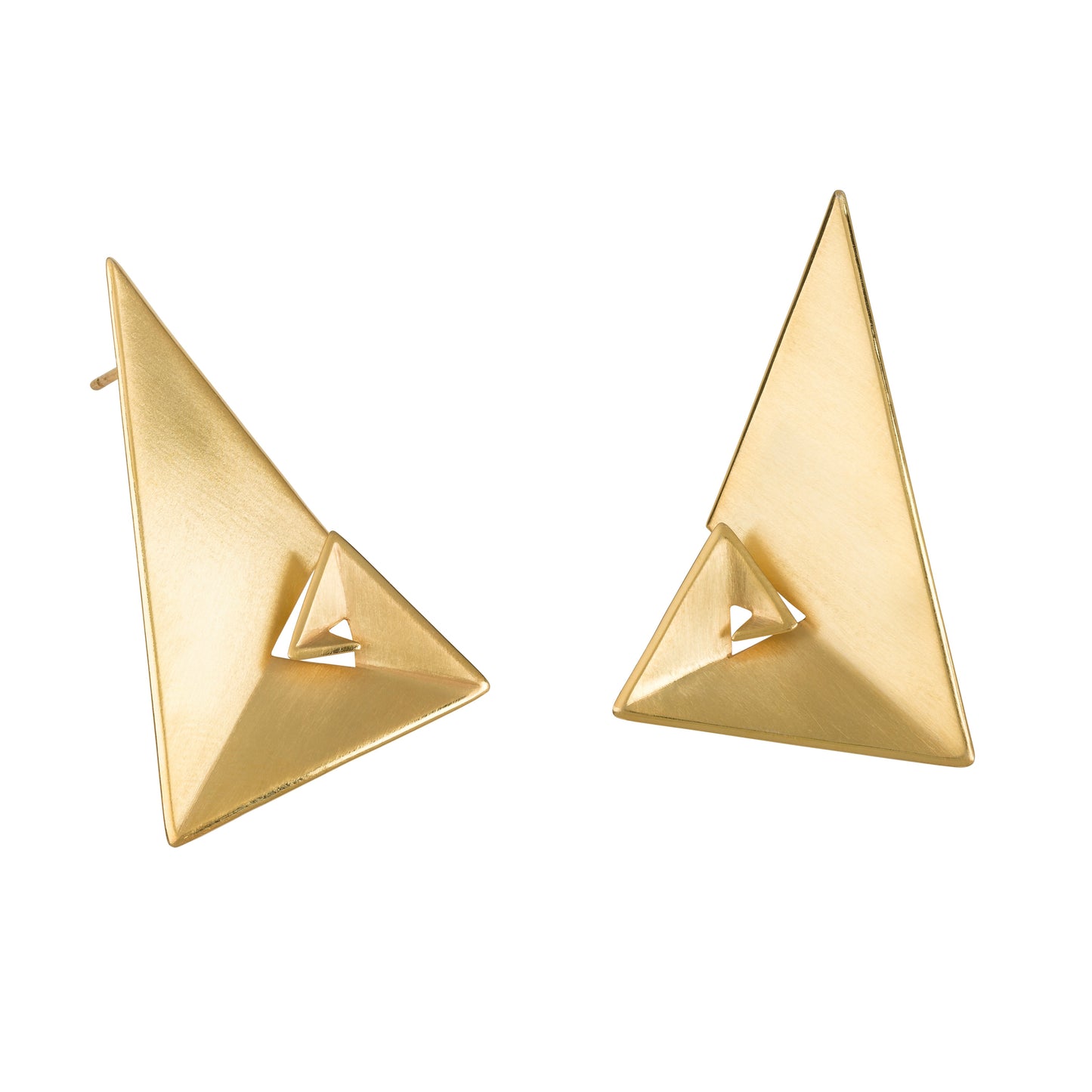 Phi Progressions II Golden Earrings