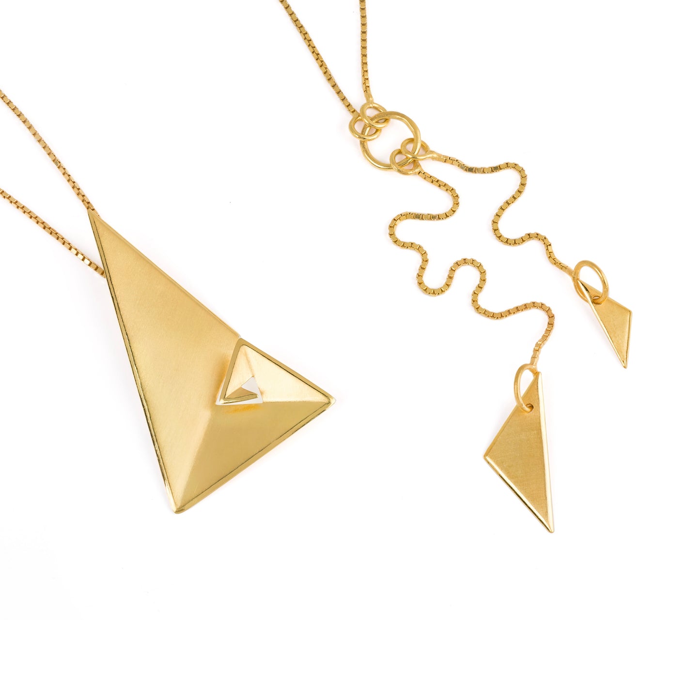 Phi Progressions II Golden Necklace