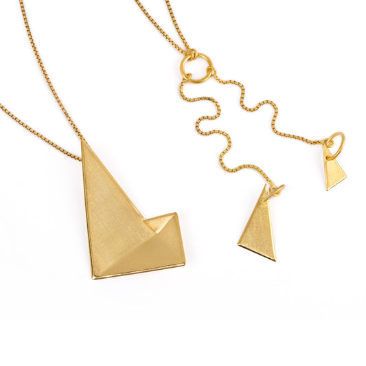 Phi Progressions III Golden Necklace