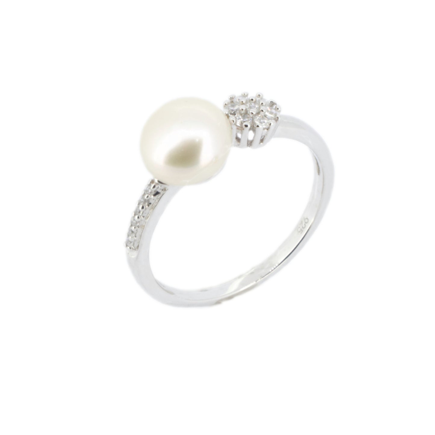Silver Pearl Ring