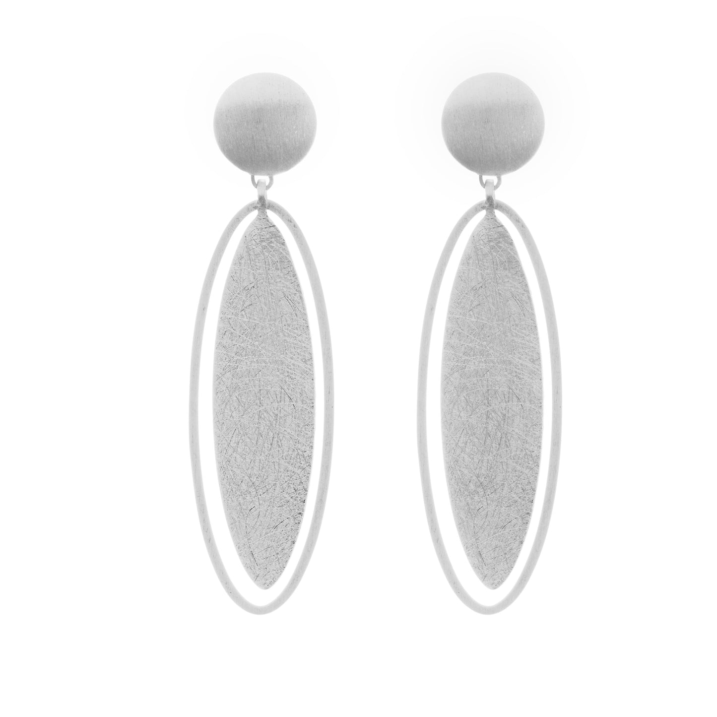 Oval Drop Earrings