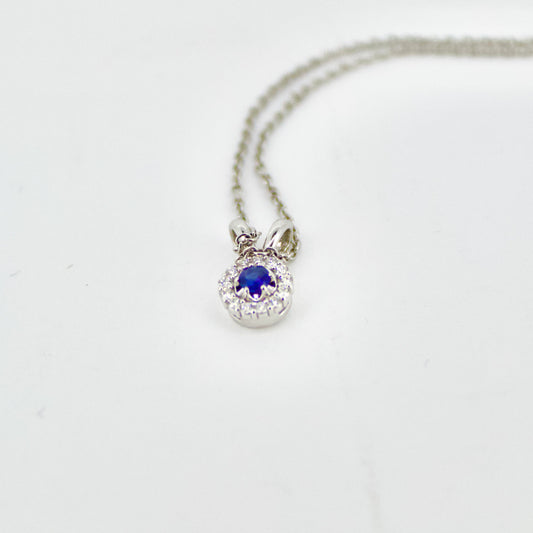 Sapphire & Diamond Pendant