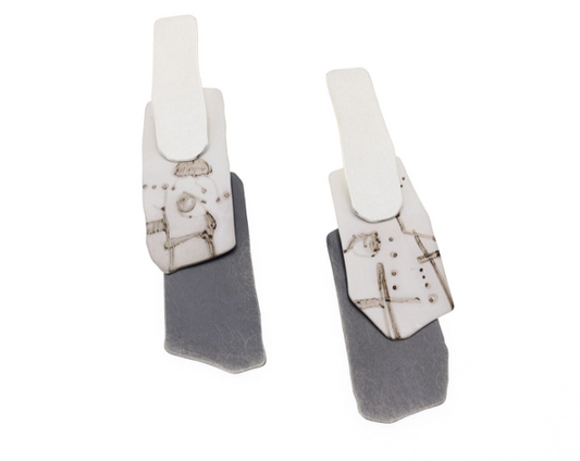 Statement Drop Stud Earrings