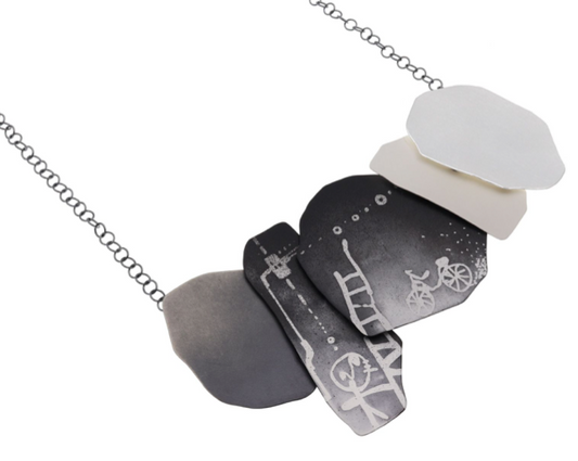 Statement Necklace with Patination