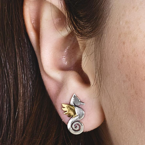 Seahorse Stud Earrings