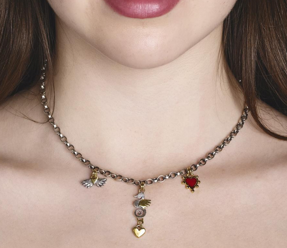 Seahorse & Boho Heart Necklace