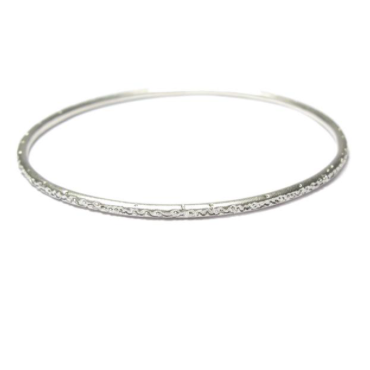 Narrow Silver Being Bangle