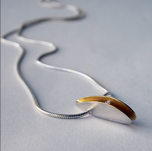 Diamond Shell Pendant Small