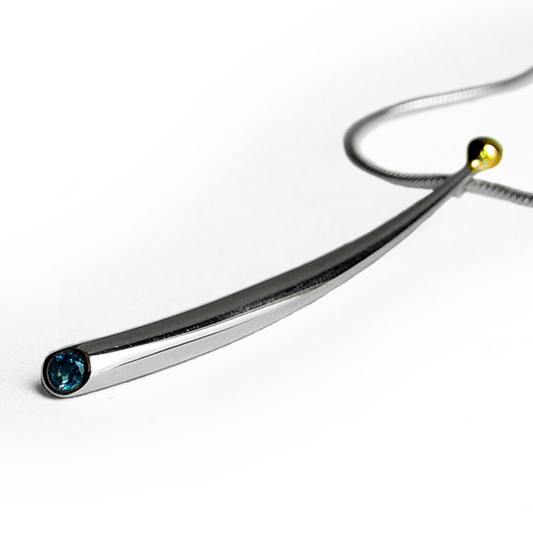 Curved Wiggle Pendant Long