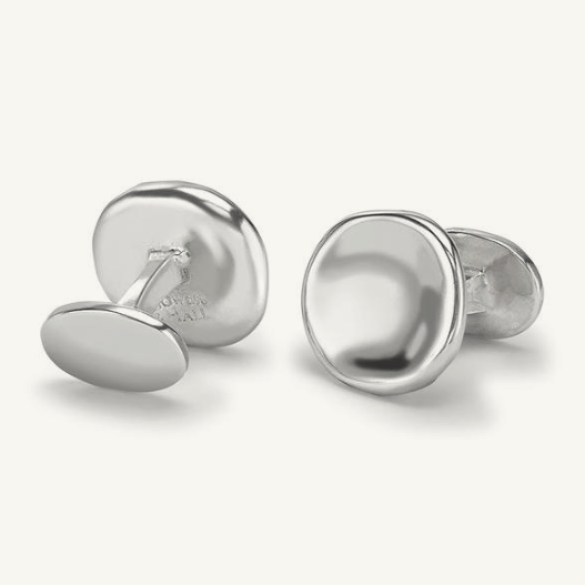 Round Pebble Cufflinks