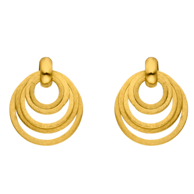 Drop Circle Earrings